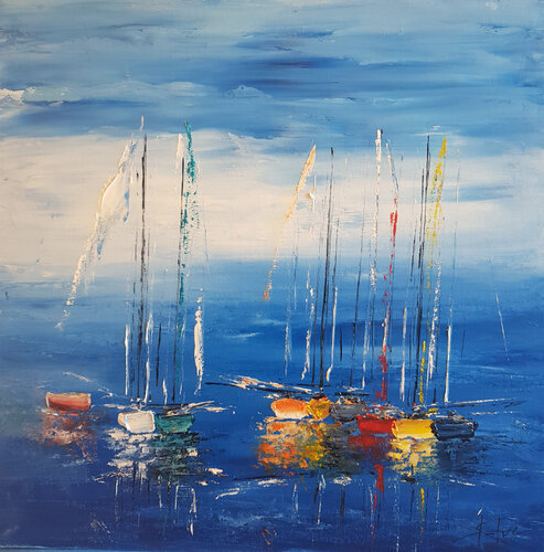 L'Eté Radieux  3 di MICHEL SAINT-LUC, Pittura in vendita su Singulart