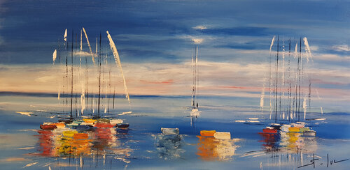 Un Matin Rose 3 di MICHEL SAINT-LUC, Pittura in vendita su Singulart