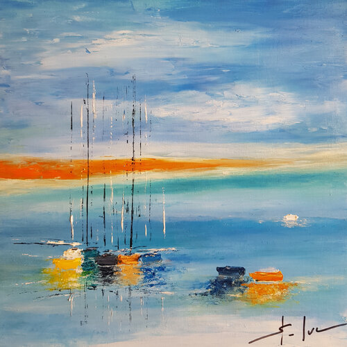 Douceur d'Eté 2 di MICHEL SAINT-LUC, Pittura in vendita su Singulart