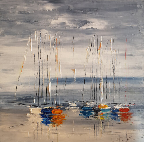 Le Paradis Blanc 18 di MICHEL SAINT-LUC, Pittura in vendita su Singulart