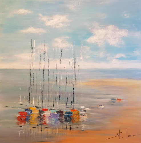 Les Ombres de l'Eté 4 by MICHEL SAINT-LUC, 油畫 for Sale on Singulart