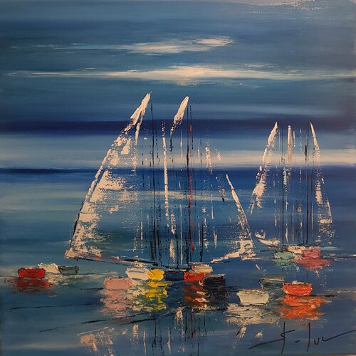 L'Eté Radieux 4 by MICHEL SAINT-LUC, 회화 for Sale on Singulart
