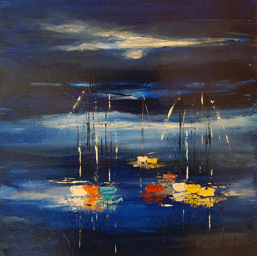 Les Ombres de la Nuit 5 di MICHEL SAINT-LUC, Pittura in vendita su Singulart
