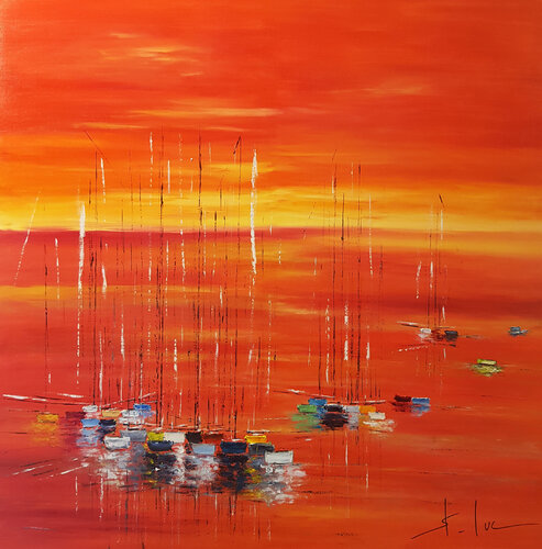 Ciel de Feu 2 di MICHEL SAINT-LUC, Pittura in vendita su Singulart