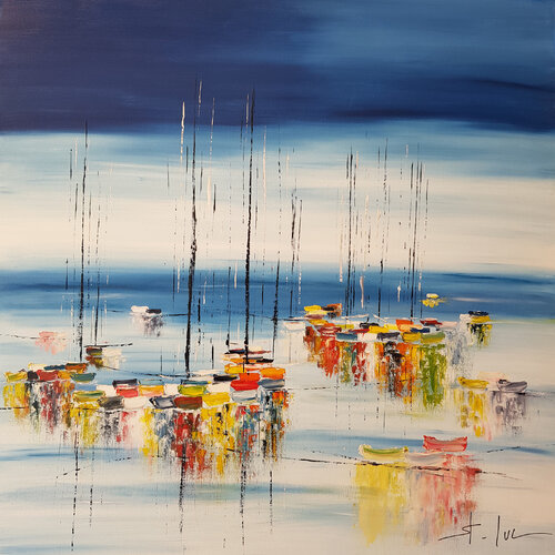 L'Heure Bleue 19 di MICHEL SAINT-LUC, Pittura in vendita su Singulart