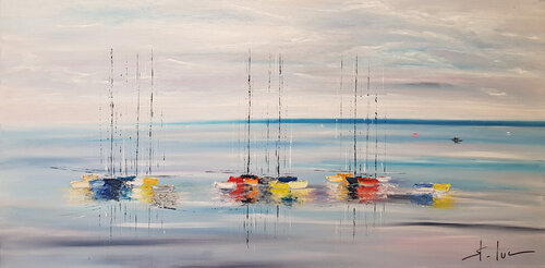 Les Lumières de l'Aube di MICHEL SAINT-LUC, Pittura in vendita su Singulart