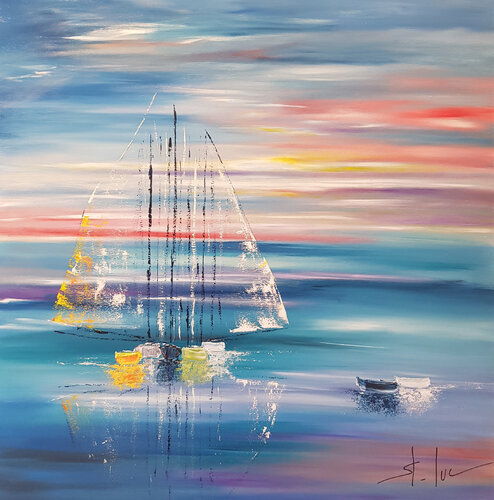 Poetic Landscape 5 by MICHEL SAINT-LUC, 회화 for Sale on Singulart