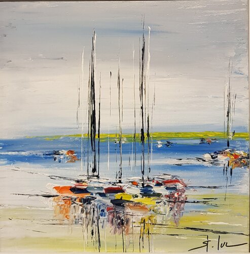 Le Silence de l'Aube 4 di MICHEL SAINT-LUC, Pittura in vendita su Singulart