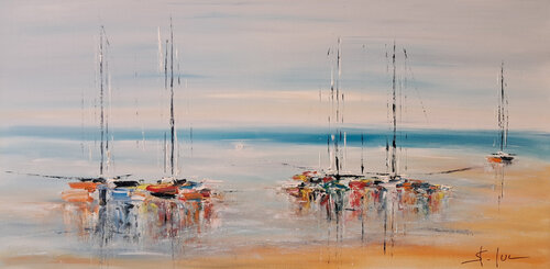 Les Reflets du Silence 2 by MICHEL SAINT-LUC, 油畫 for Sale on Singulart