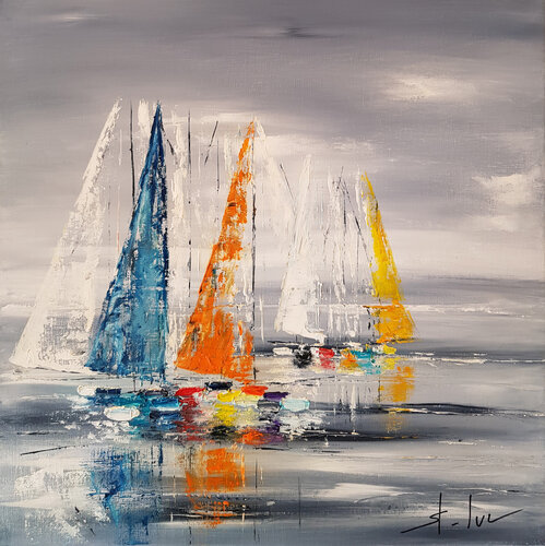 L'Echappée Belle 4 di MICHEL SAINT-LUC, Pittura in vendita su Singulart