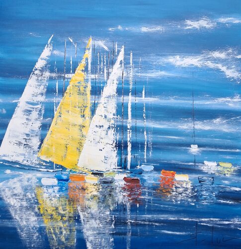 Arpèges 5 by MICHEL SAINT-LUC, 油畫 for Sale on Singulart