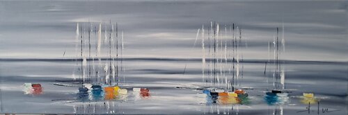 Le Paradis Blanc 19 by MICHEL SAINT-LUC, 油畫 for Sale on Singulart