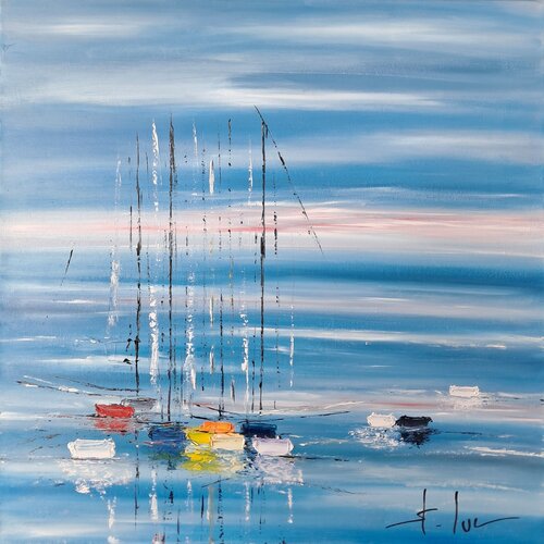 Rose Clarté 15 by MICHEL SAINT-LUC, 회화 for Sale on Singulart