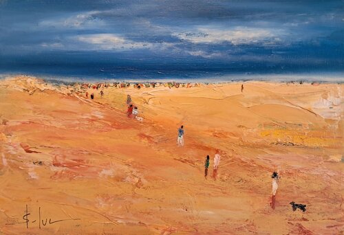 On the Beach 2 van MICHEL SAINT-LUC, Schilderij te koop op Singulart