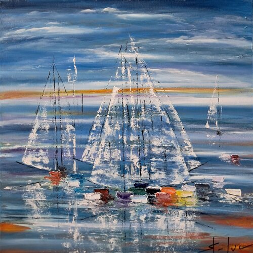 Poetic Landscape 10 di MICHEL SAINT-LUC, Pittura in vendita su Singulart