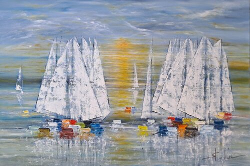 L'Odyssée Fugitive 2 by MICHEL SAINT-LUC, Painting for Sale on Singulart