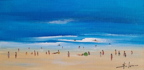 Océan - Ref 115726 by MICHEL SAINT-LUC, Painting for Sale on Singulart