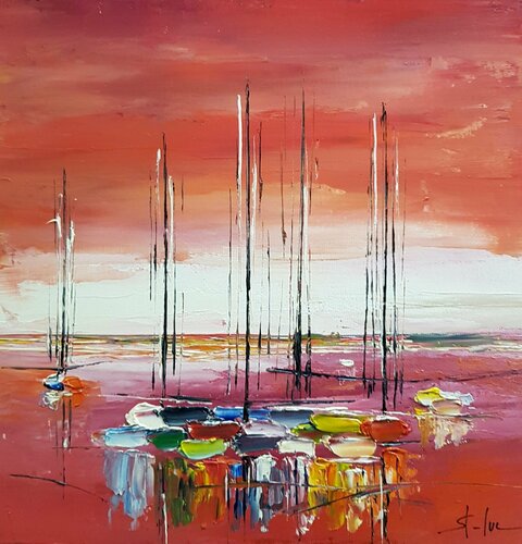Le Temps des Cerises di MICHEL SAINT-LUC, Pittura in vendita su Singulart