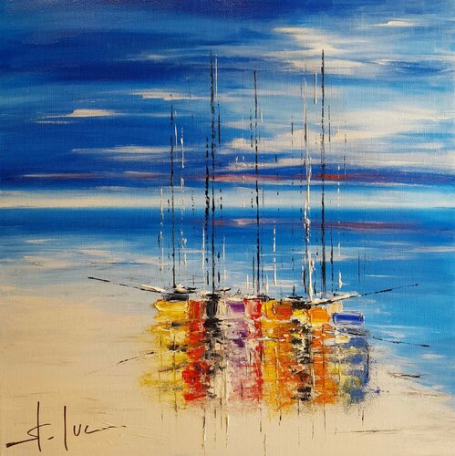 Un Matin Rose 2 di MICHEL SAINT-LUC, Pittura in vendita su Singulart