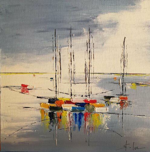 Le Voyage Blanc 9 di MICHEL SAINT-LUC, Pittura in vendita su Singulart