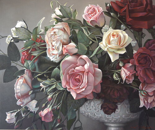 Stillleben mit Rosen Sergej Sologub