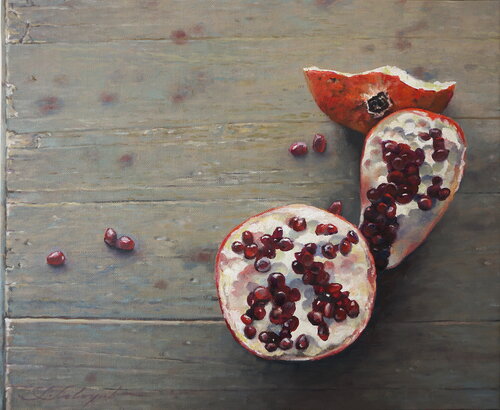 granatapfel van Sergej Sologub, Schilderij te koop op Singulart