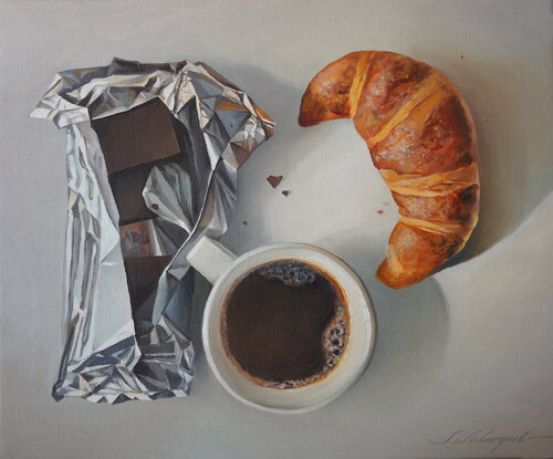 Frühstück mit Croissants Sergej Sologub