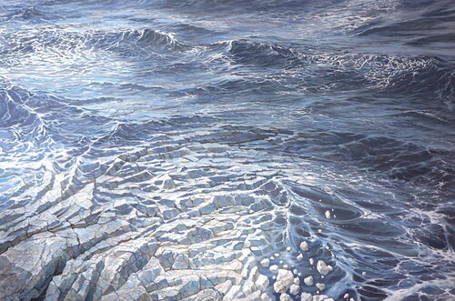 Steinwellen. van Sergej Sologub, Schilderij te koop op Singulart