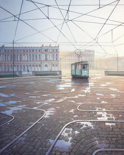 Labyrinth by Sergej Sologub, Painting for Sale on Singulart