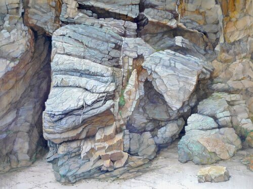 Felsen2 by Sergej Sologub, Painting for Sale on Singulart