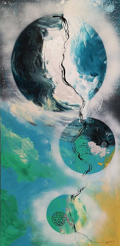 L'armonia delle sfere van Ivana Urso, Schilderij te koop op Singulart