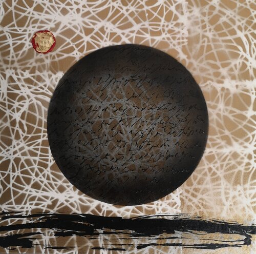 Misteriosa Sfera delle Lettere Astratte II by Ivana Urso, Work on Paper for Sale on Singulart