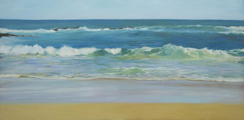 Playa del Camello en Santander. von Karen Kruse, Malerei kaufen auf Singulart
