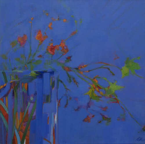 Azul japonés. von Karen Kruse, Malerei kaufen auf Singulart