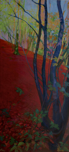 El árbol azul. di Karen Kruse, Pittura in vendita su Singulart