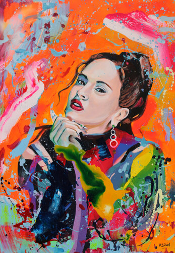 Rosalia in color! van Carles Azcón, Schilderij te koop op Singulart
