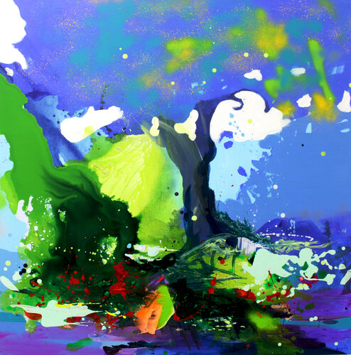 Greek landscape von Carles Azcón, Malerei kaufen auf Singulart