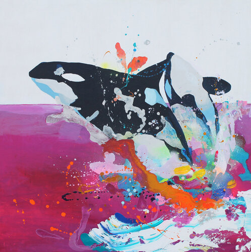 Plastic life di Carles Azcón, Pittura in vendita su Singulart