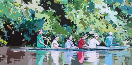 El incógnito deslizante von Carles Azcón, Malerei kaufen auf Singulart