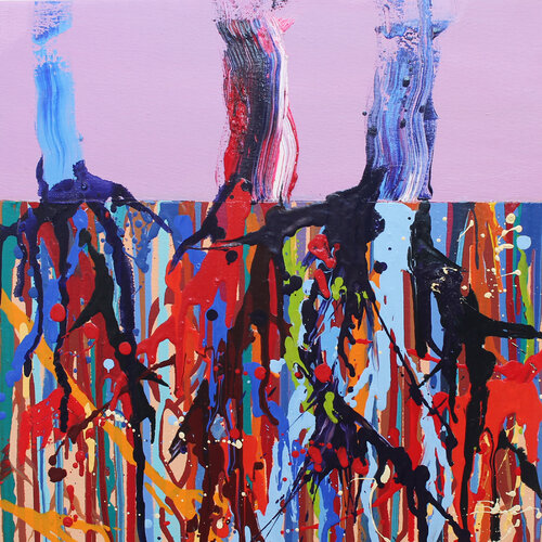 Trio of trees von Carles Azcón, Malerei kaufen auf Singulart