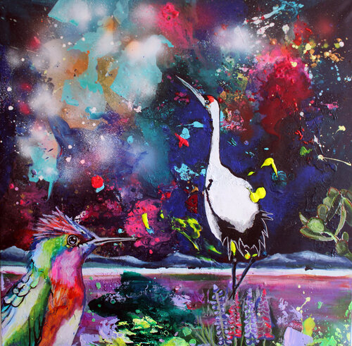 Talking to the Universe von Carles Azcón, Malerei kaufen auf Singulart