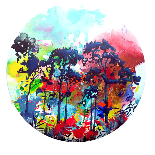 Mediterranean Blue Forest von Carles Azcón, Malerei kaufen auf Singulart