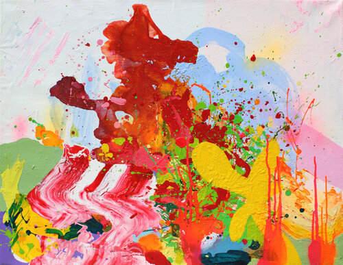 The Swimmer by Carles Azcón, Painting for Sale on Singulart