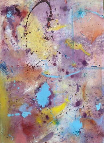 Flower Meadow II di Claudia Bläsi, Pittura in vendita su Singulart