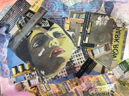 no.14 (Lady in traffic) von Claudia Bläsi, Malerei kaufen auf Singulart