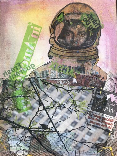 no.1 (Astronaut) von Claudia Bläsi, Malerei kaufen auf Singulart