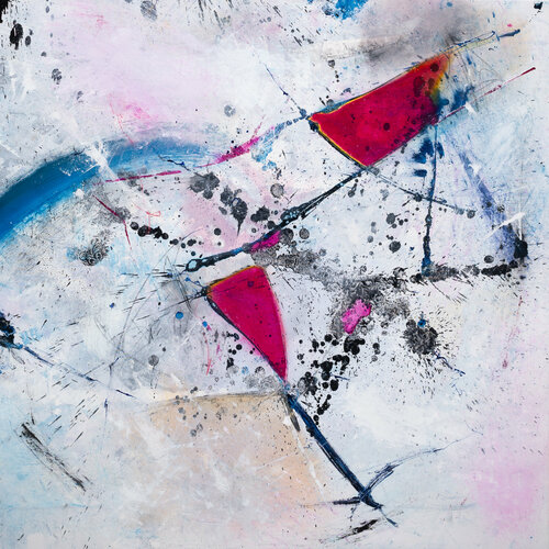 JOY VII (red) di Claudia Bläsi, Pittura in vendita su Singulart