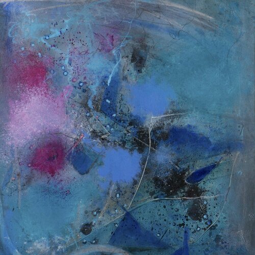 Blue again I (with pink dot) Claudia Bläsi