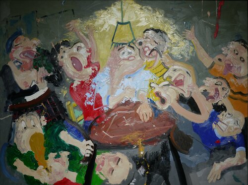 The King Finks di Frank Moore, Pittura in vendita su Singulart