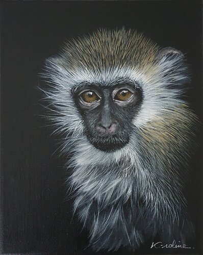Dis "Ouistiti" ... non "Vervet von K-roline, Malerei kaufen auf Singulart